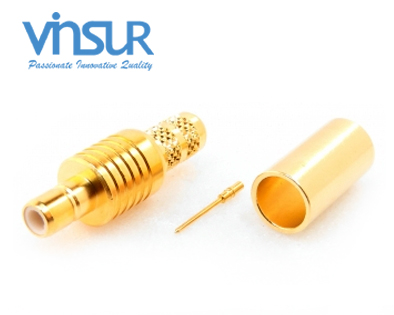 11621015 -- RF CONNECTOR - 50OHMS, SMB FEMALE, STRAIGHT, CRIMP TYPE, RG58, RG142, LMR195 CABLE